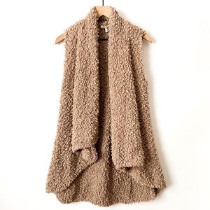 Maurices Teddy Soft Cozy Warm Fall Sleeveless Long Cardigan Size Small/Medium